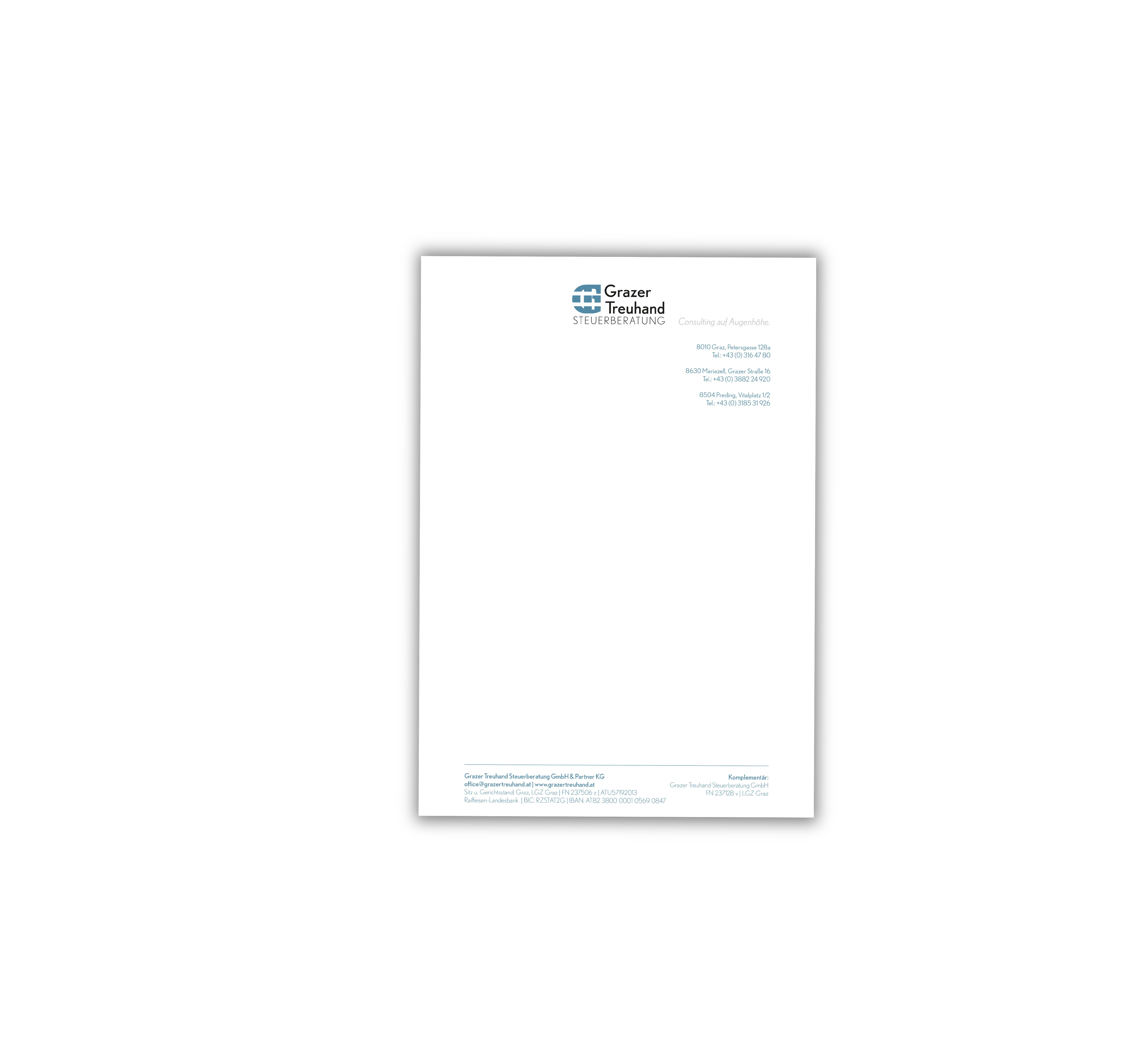 Grazer Treuhand Briefpapier